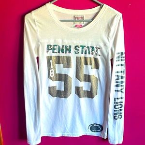 🐾Vintage PINK™️ Penn State long sleeved top WhiteOutTop🐾